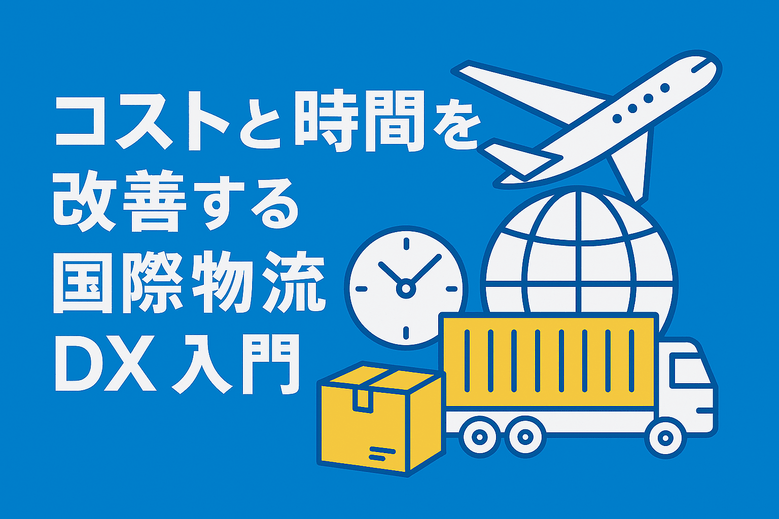 コストと時間を改善する国際物流DX入門